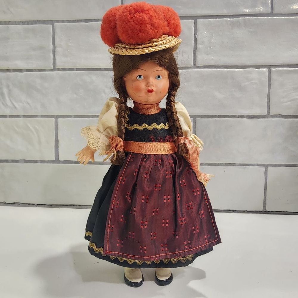West Germany Doll, Black Forrest, Dancing. Old Vintage